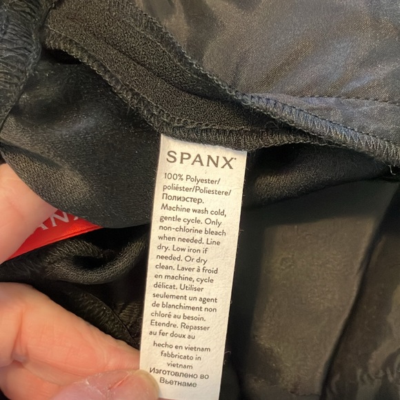 NWOT Spanx Crepe Pleated Trouser Wide Leg Sz XS - Picture 8 of 8